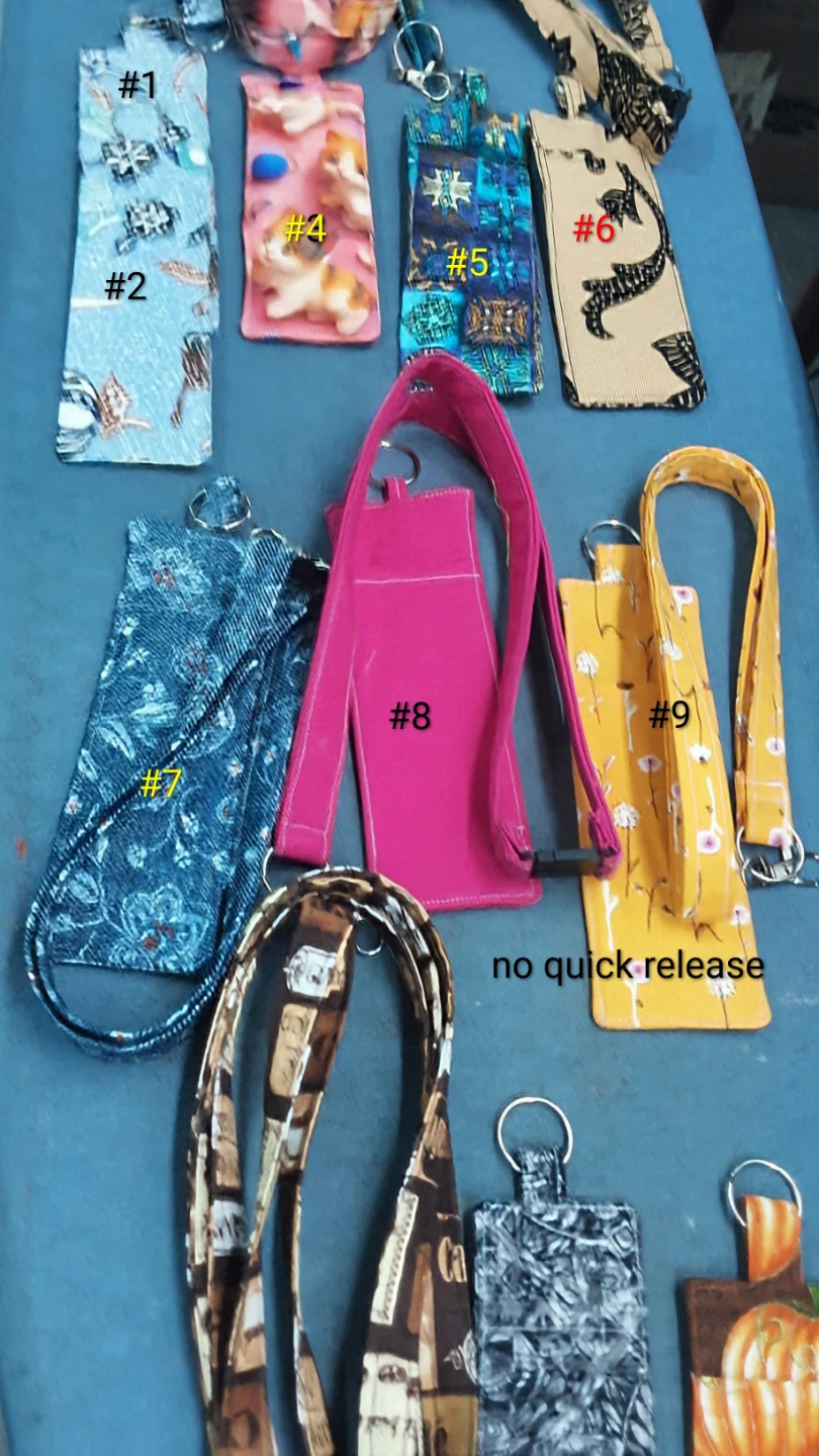 Fabric Lanyards and pen holders