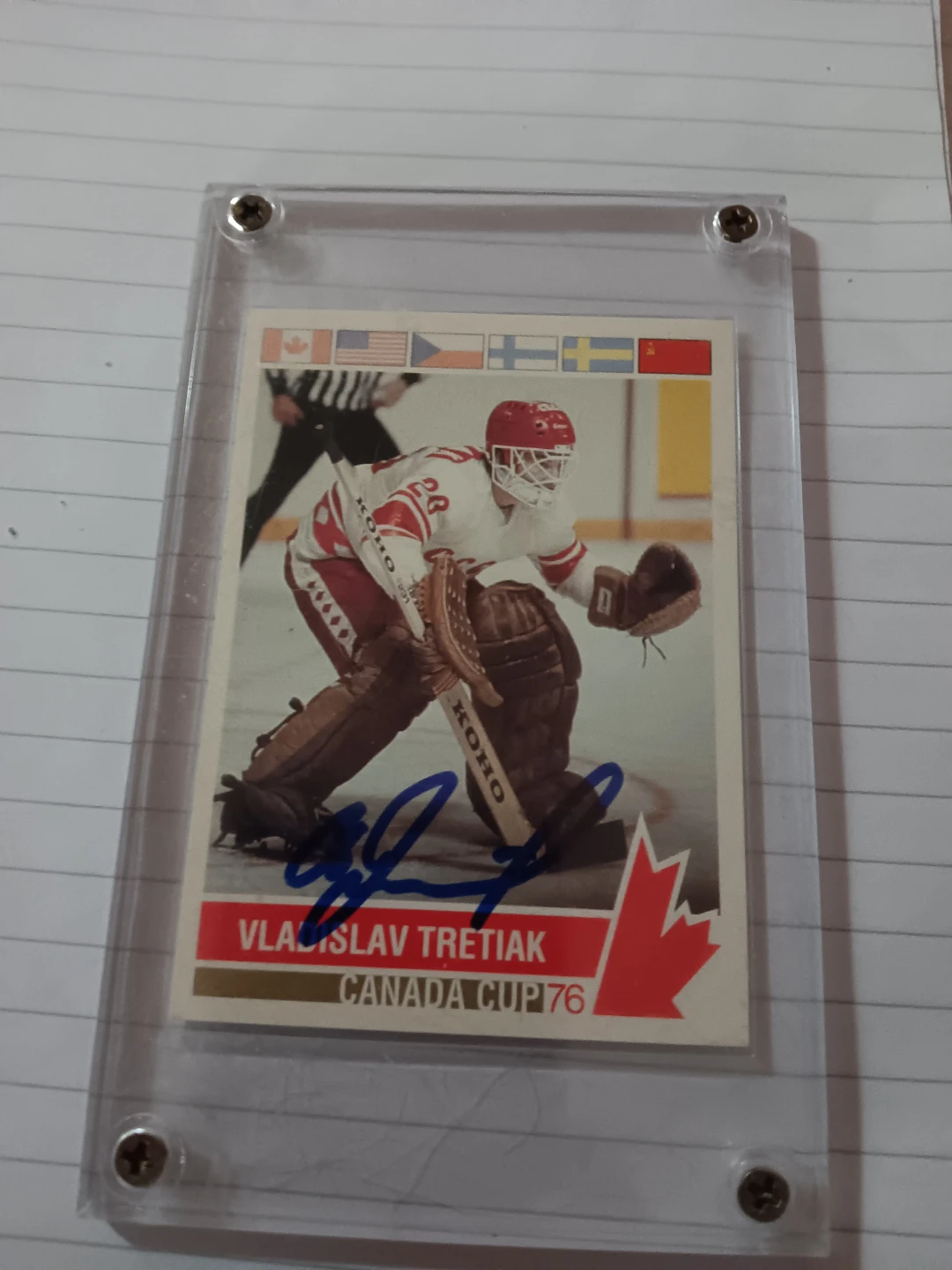 Vladislav Tretiak Canada Cup '76 Hockey Card