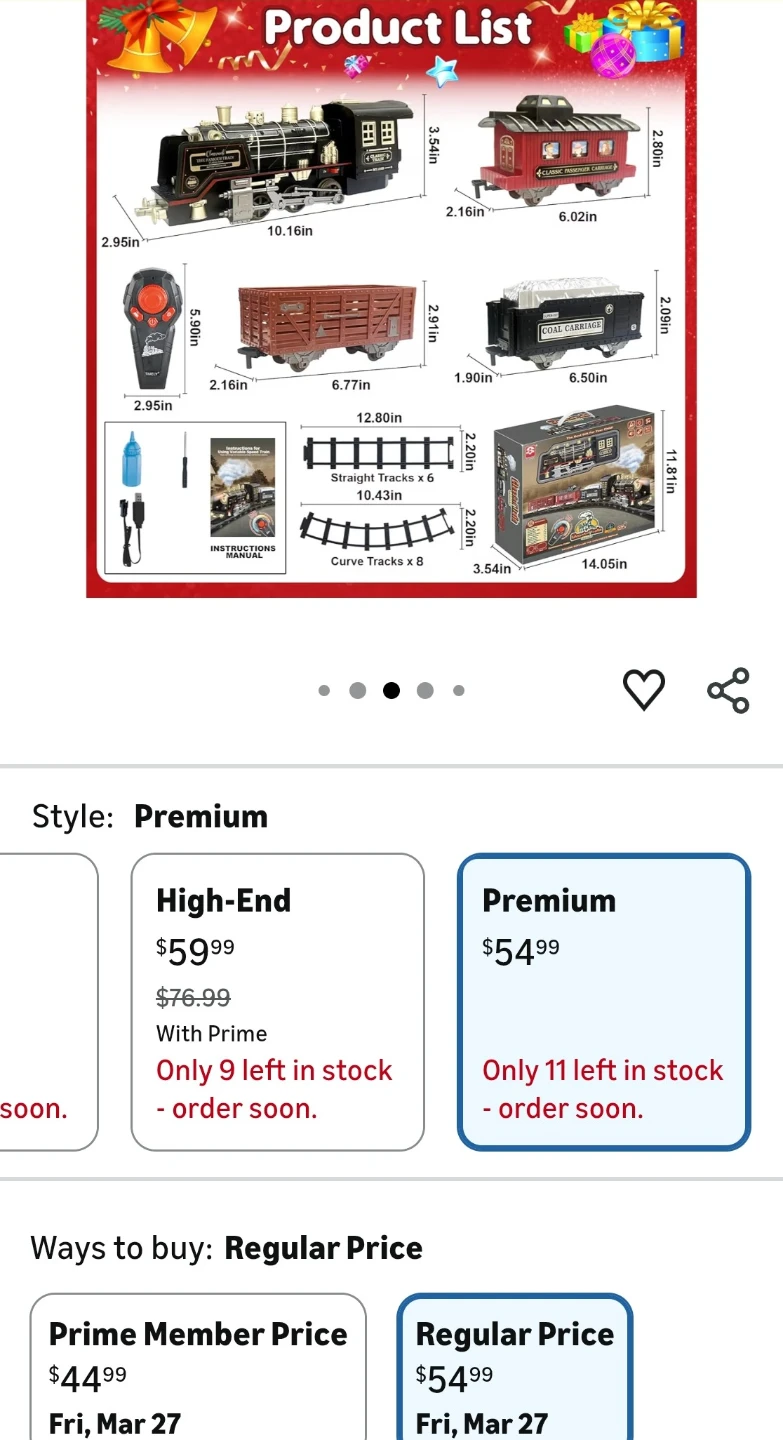 Classical Train Series Electric Toy Train Set with Remote - photo 3