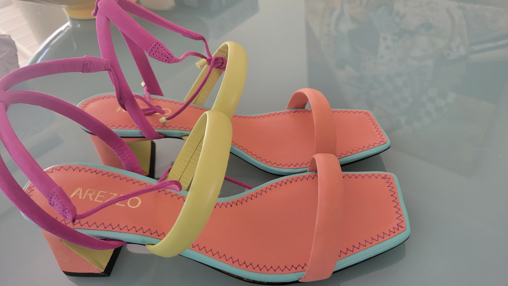 AREZZO Women's Multi-Color Strappy Heeled Sandals - photo 2