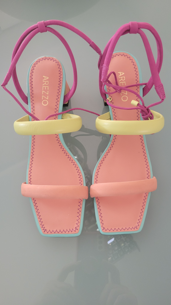 AREZZO Women's Multi-Color Strappy Heeled Sandals - photo 3