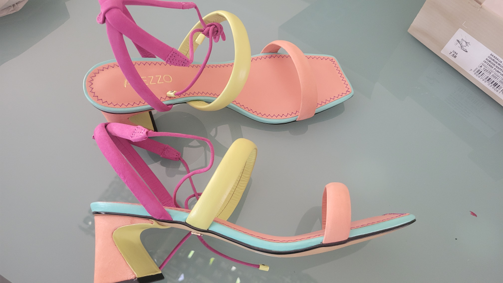AREZZO Women's Multi-Color Strappy Heeled Sandals - photo 5