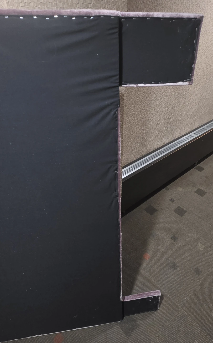 Purple Velvet Headboard Queen size - photo 5