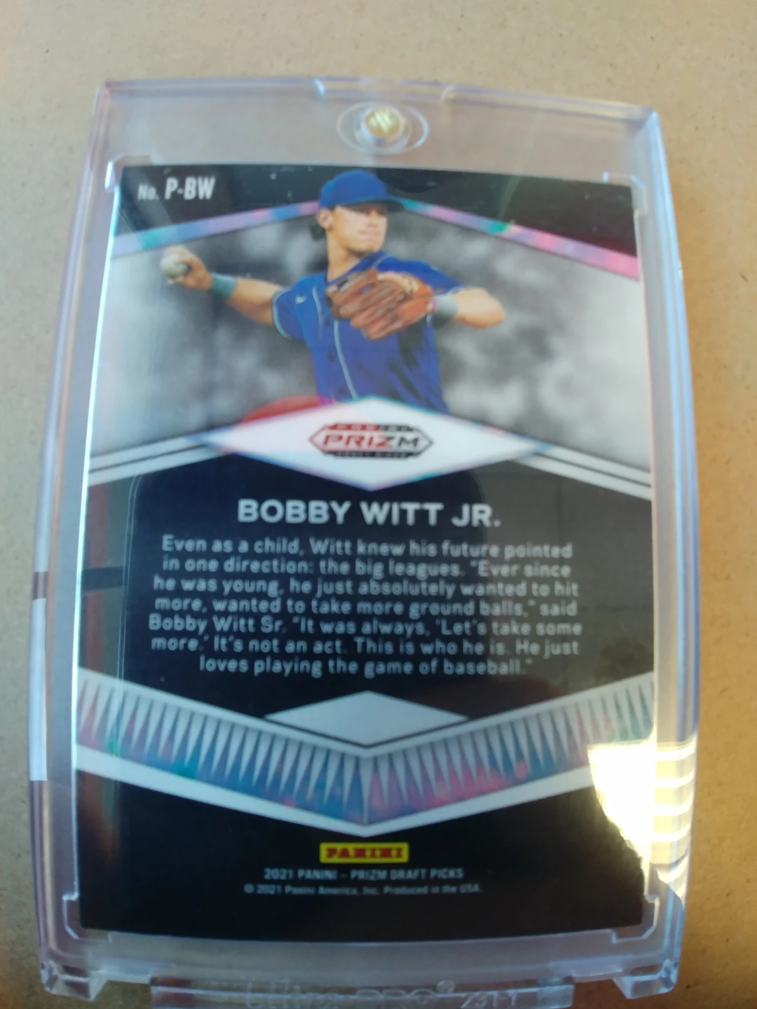 Bobby Witt Jr. Rookie Panini Prizm Draft Picks - photo 2