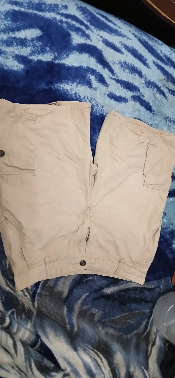 Merona Men's Cargo Shorts Size 34 Khaki Cotton