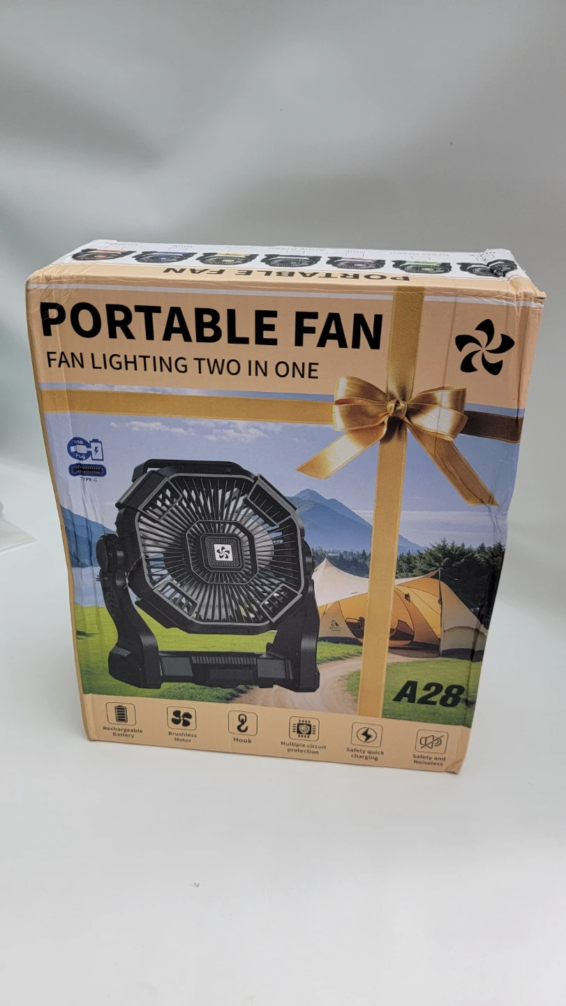 Rechargeable Camping Fan 20000mAh Portable Fan with Light - photo 2