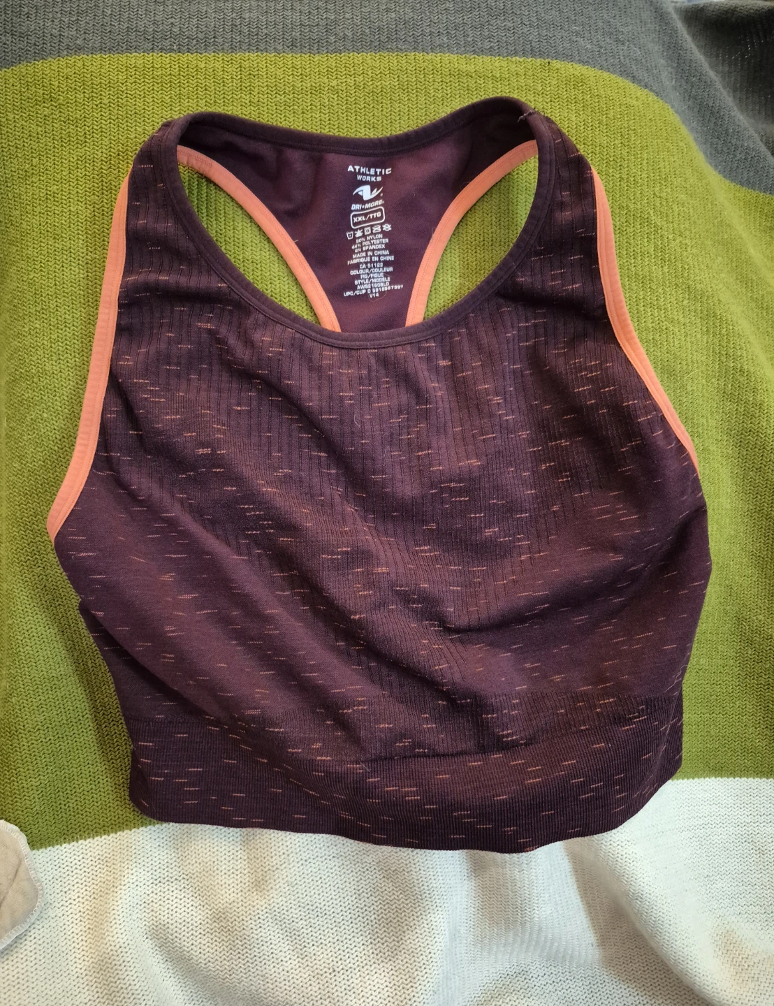 Athletic Works Dri-More Sports Bra XX-Large