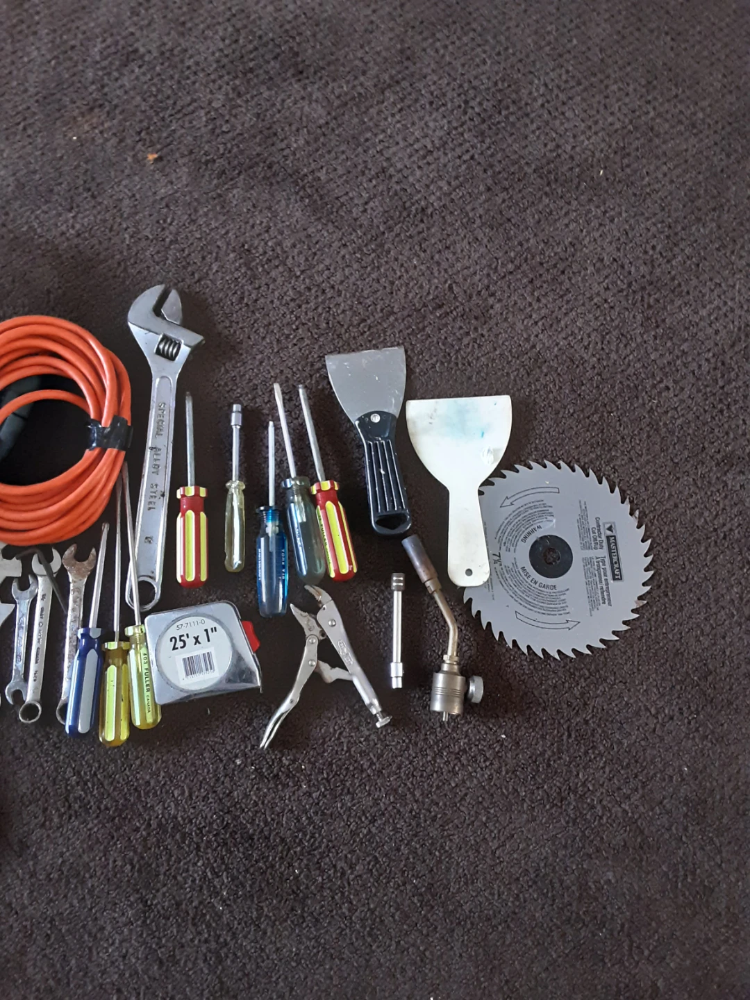 Assorted Tools - Wrenches, Screwdrivers, Tape Measure & More