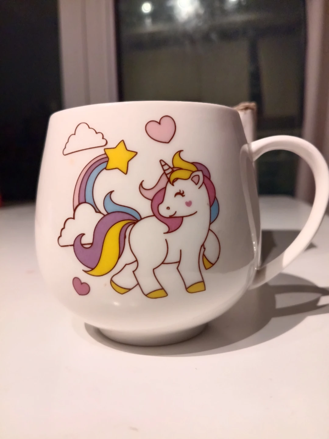 New Ceramic Mug Unicorn with Rainbow Design