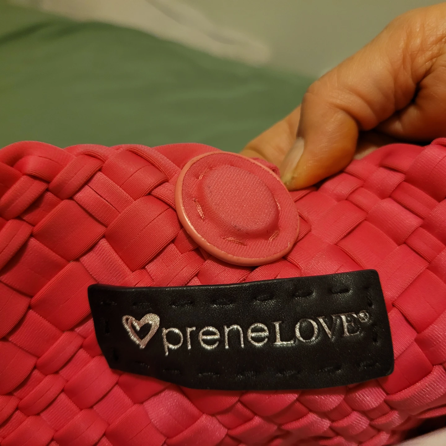 PreneLove Woven Tote Bag - Pink