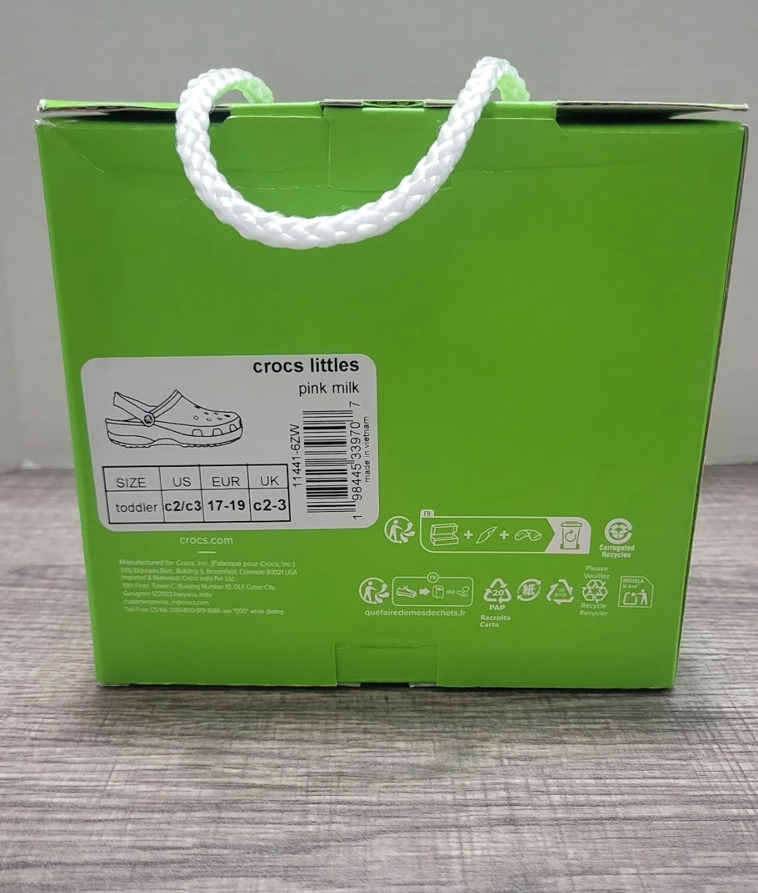 Crocs Littles Toddler Pink Milk Clogs - photo 4