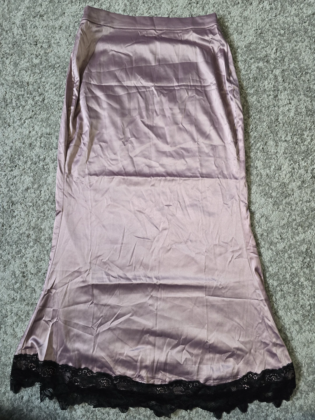 SHEIN Satin Midi Skirt - Rose Gold
