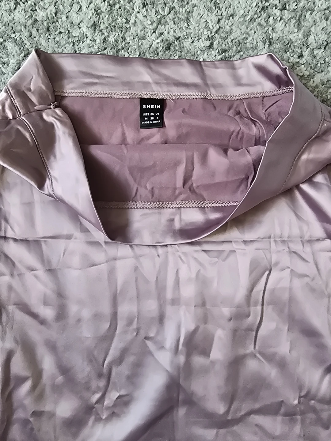 SHEIN Satin Midi Skirt - Rose Gold - photo 2