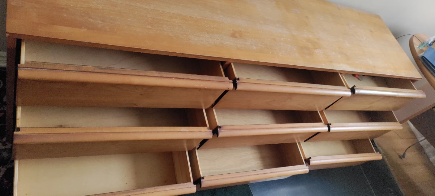 Wooden Dresser with 9 Drawers - photo 3