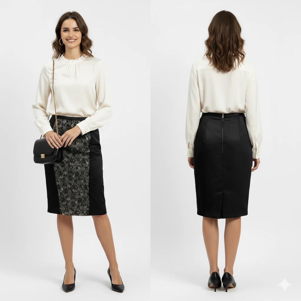 D&G Dolce & Gabbana Archive Lace Midi Skirt IT 44 (Fits US 6/8) - photo 4