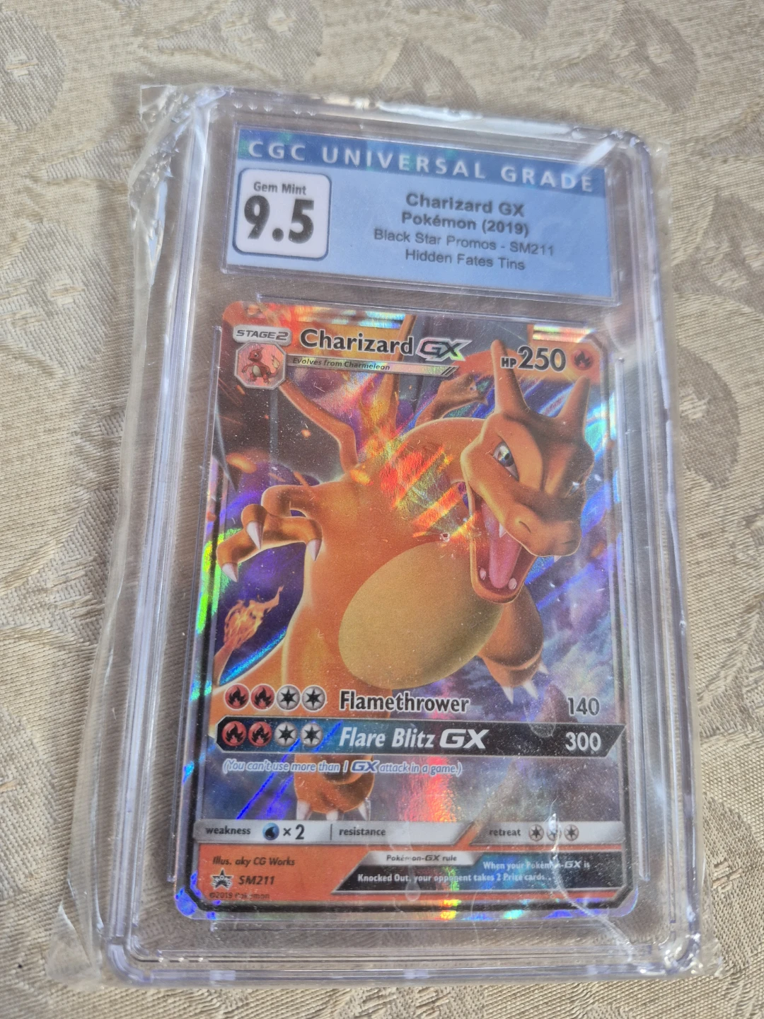CGC Graded Charizard GX Pokémon Card (2019) - photo 4