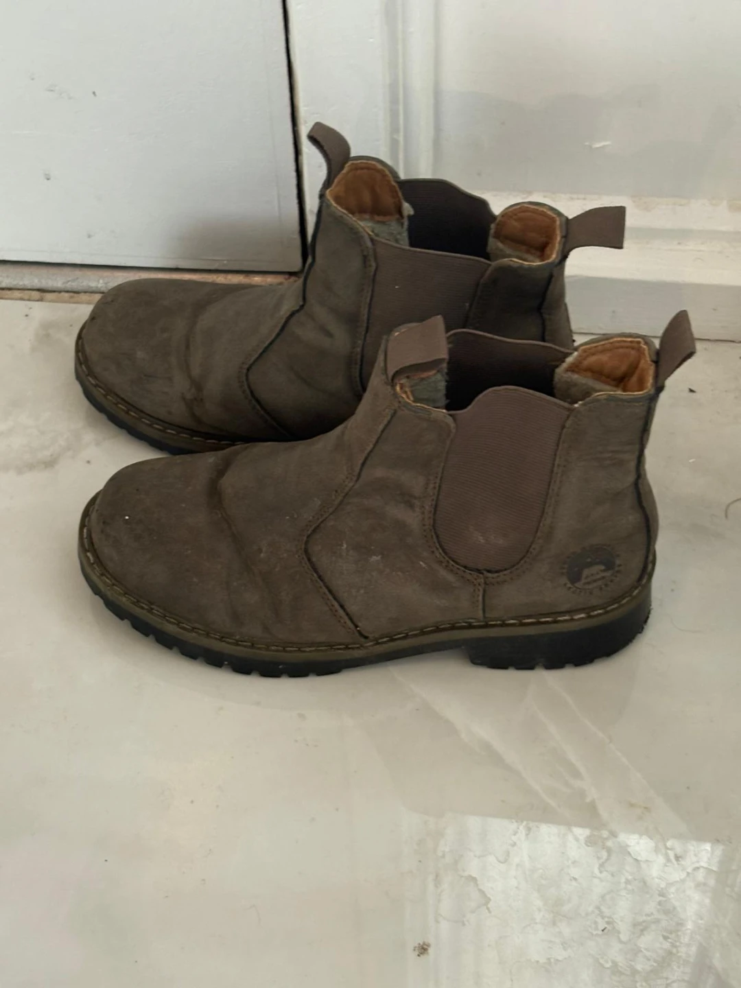Brown Suede Chelsea Boots