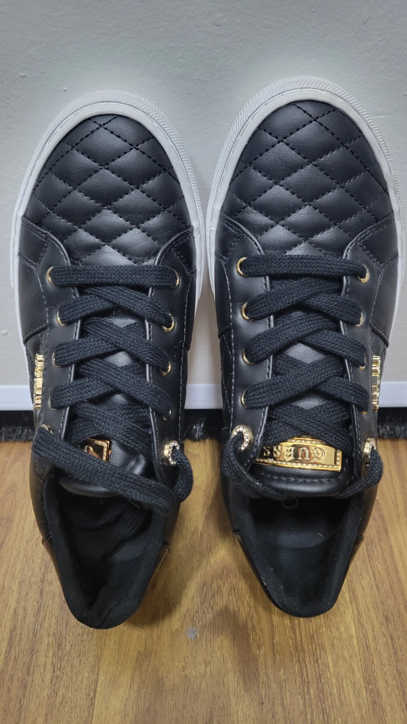 Black Quilted Guess Sneakers
