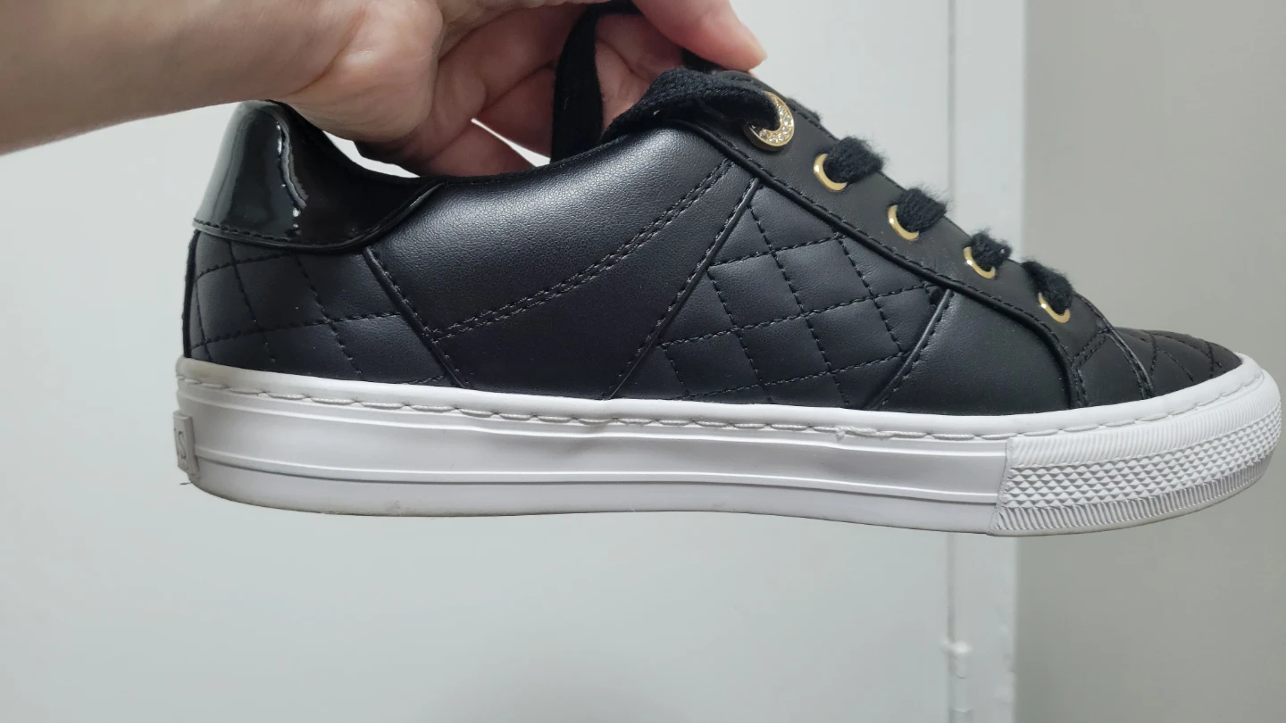Black Quilted Guess Sneakers - photo 3