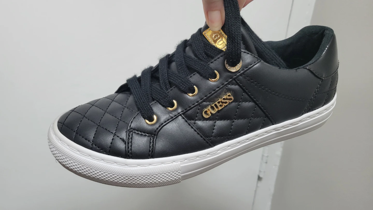 Black Quilted Guess Sneakers - photo 4