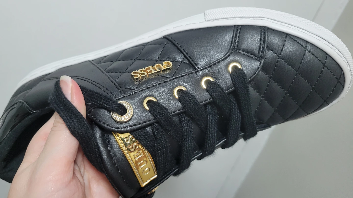 Black Quilted Guess Sneakers - photo 5