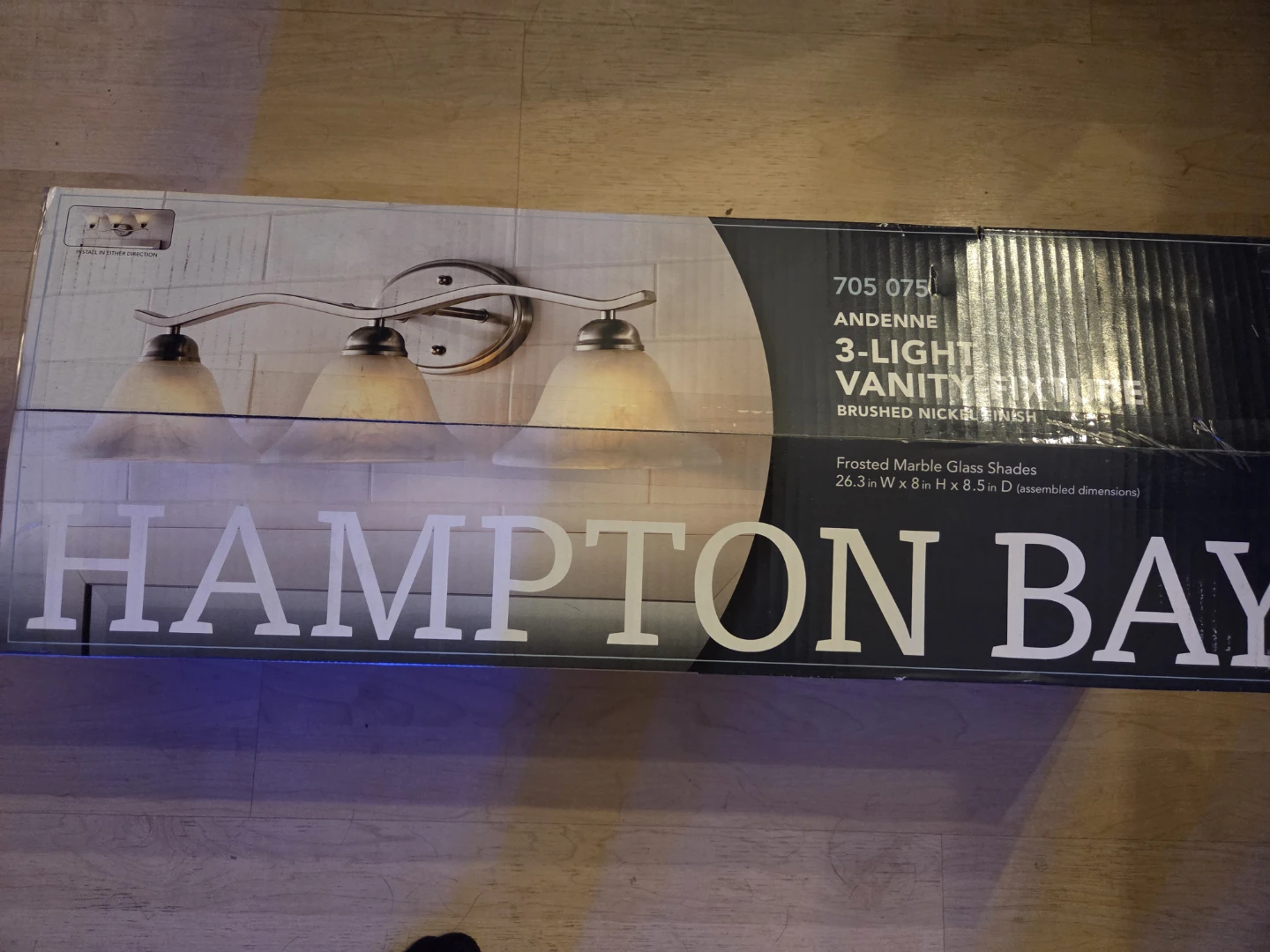 Hampton Bay Andenne 3-Light Vanity Fixture - photo 2