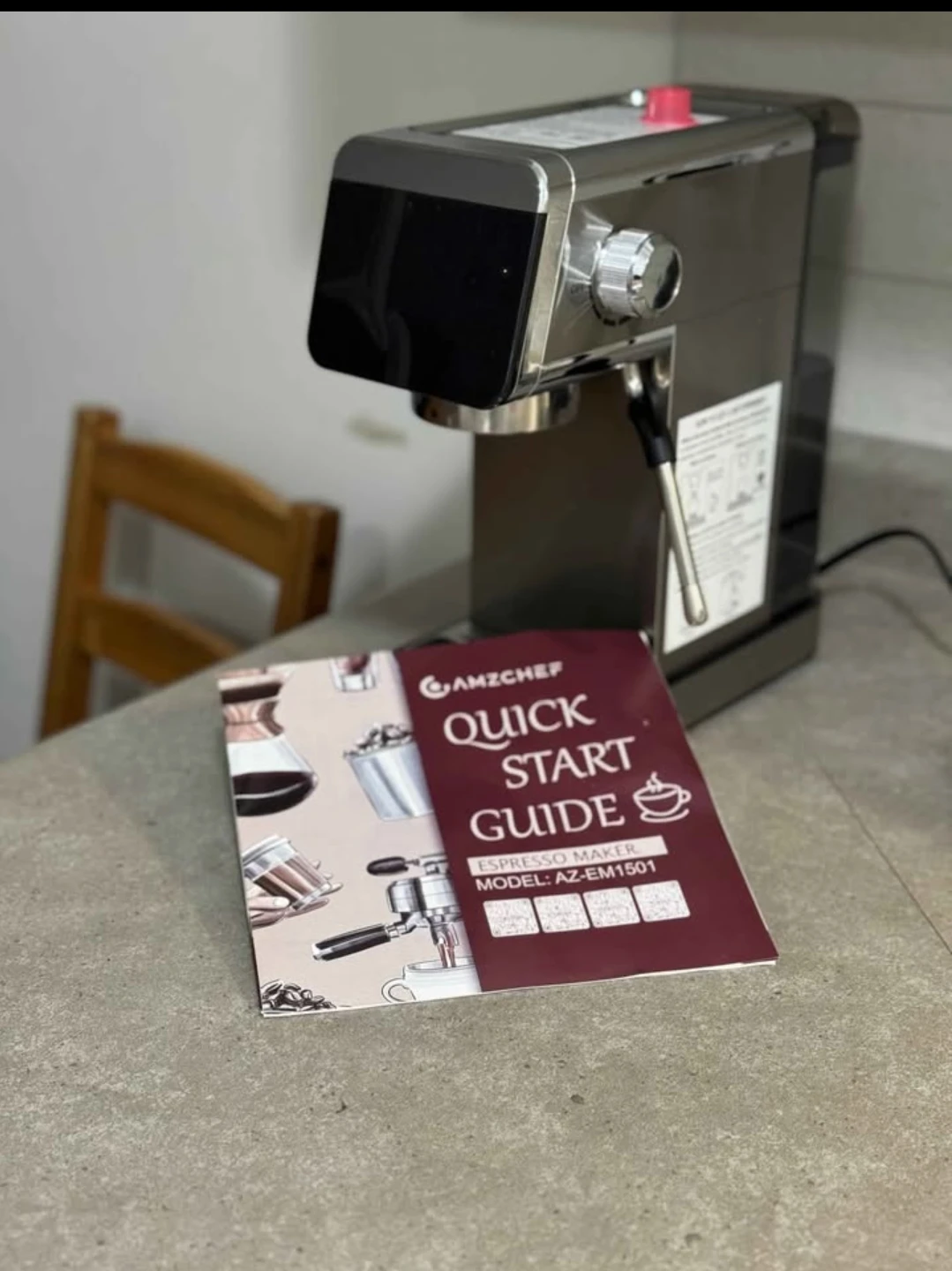 AMZCHEF Espresso Machine AZ-EM1501 Silver - photo 2