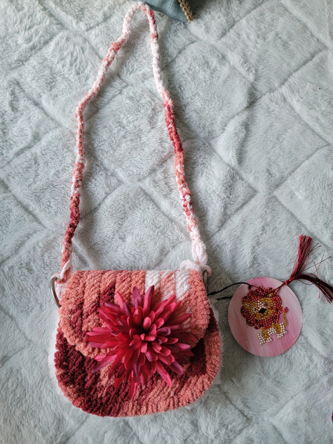 Handmade Children's EASTER purse with Flower Embellishment - photo 3