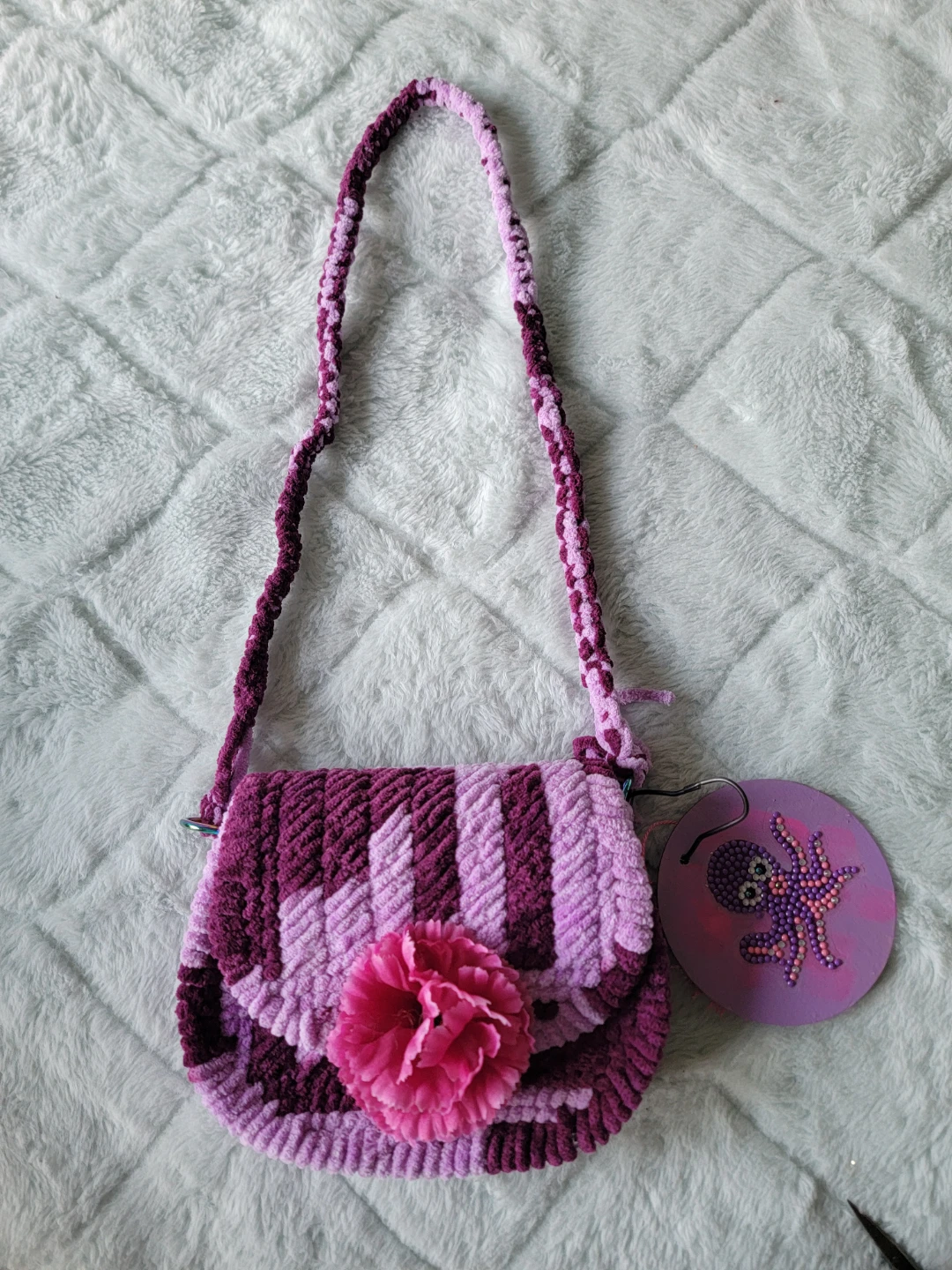 Handmade Children's EASTER purse with Flower Embellishment - photo 4