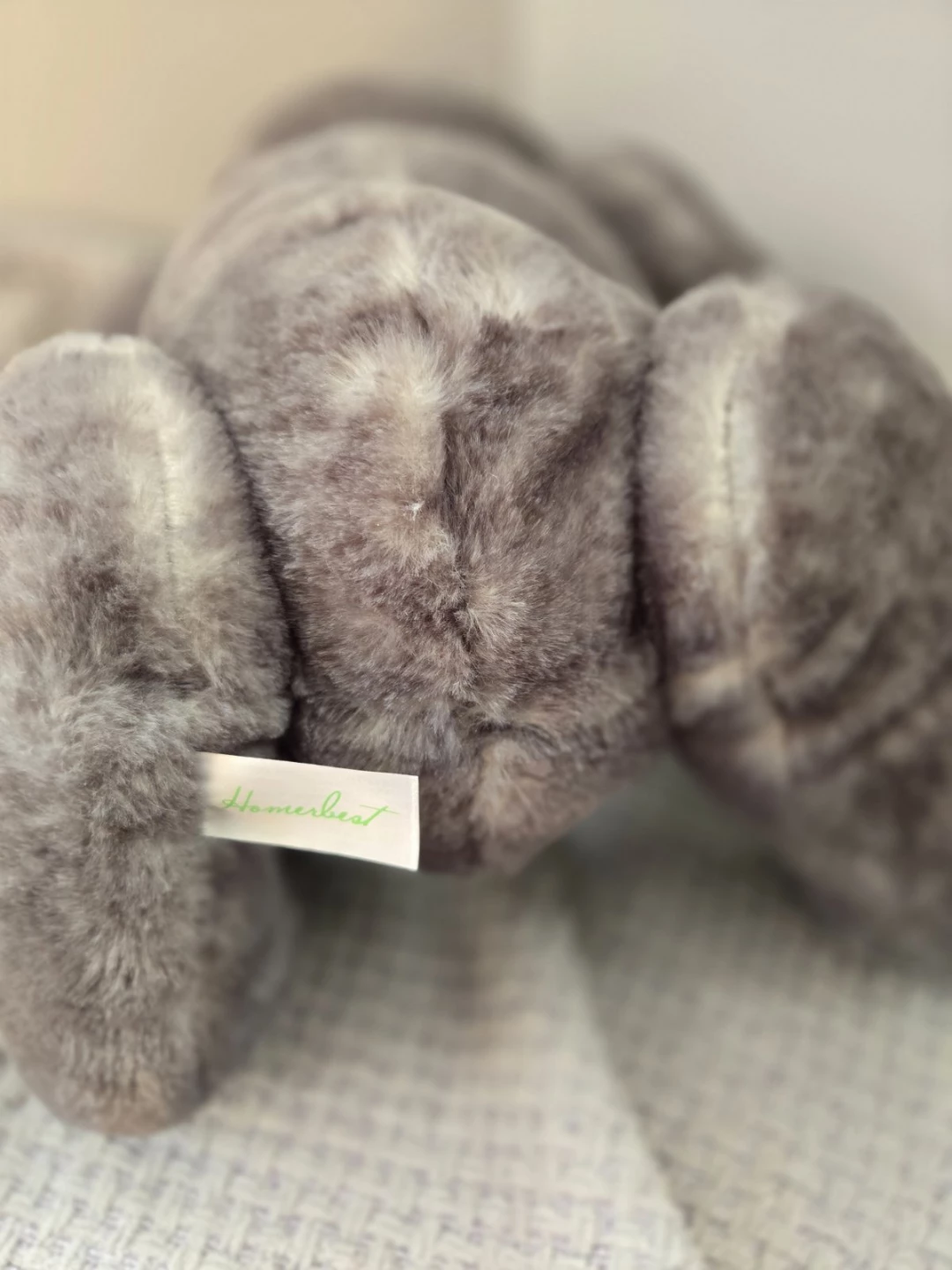 Homerbest Gray Teddy Bear with Plaid Bow - photo 4
