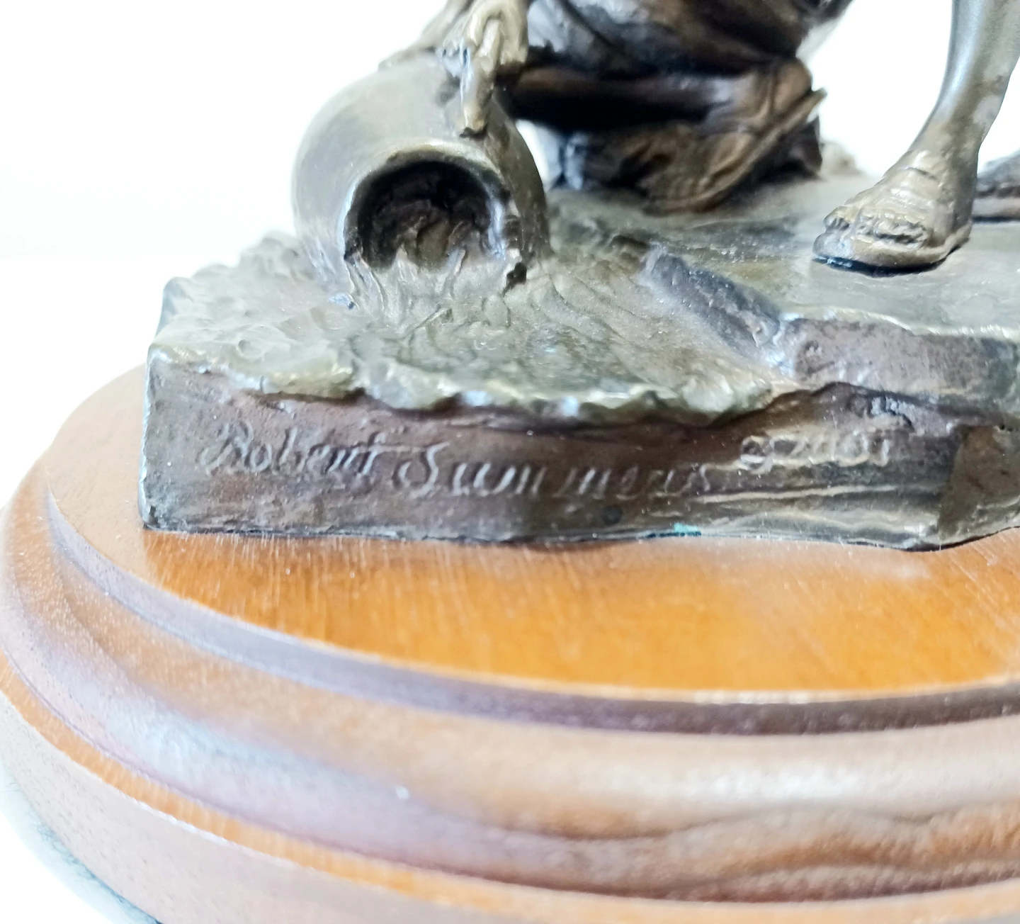 Vtg Bronze Signed Robert Summers Statue - photo 5