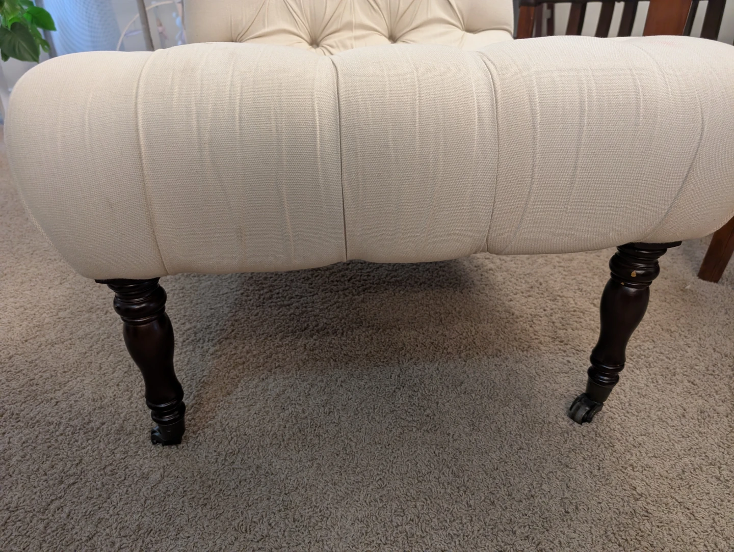 Tufted Accent Chair - Cream - photo 3