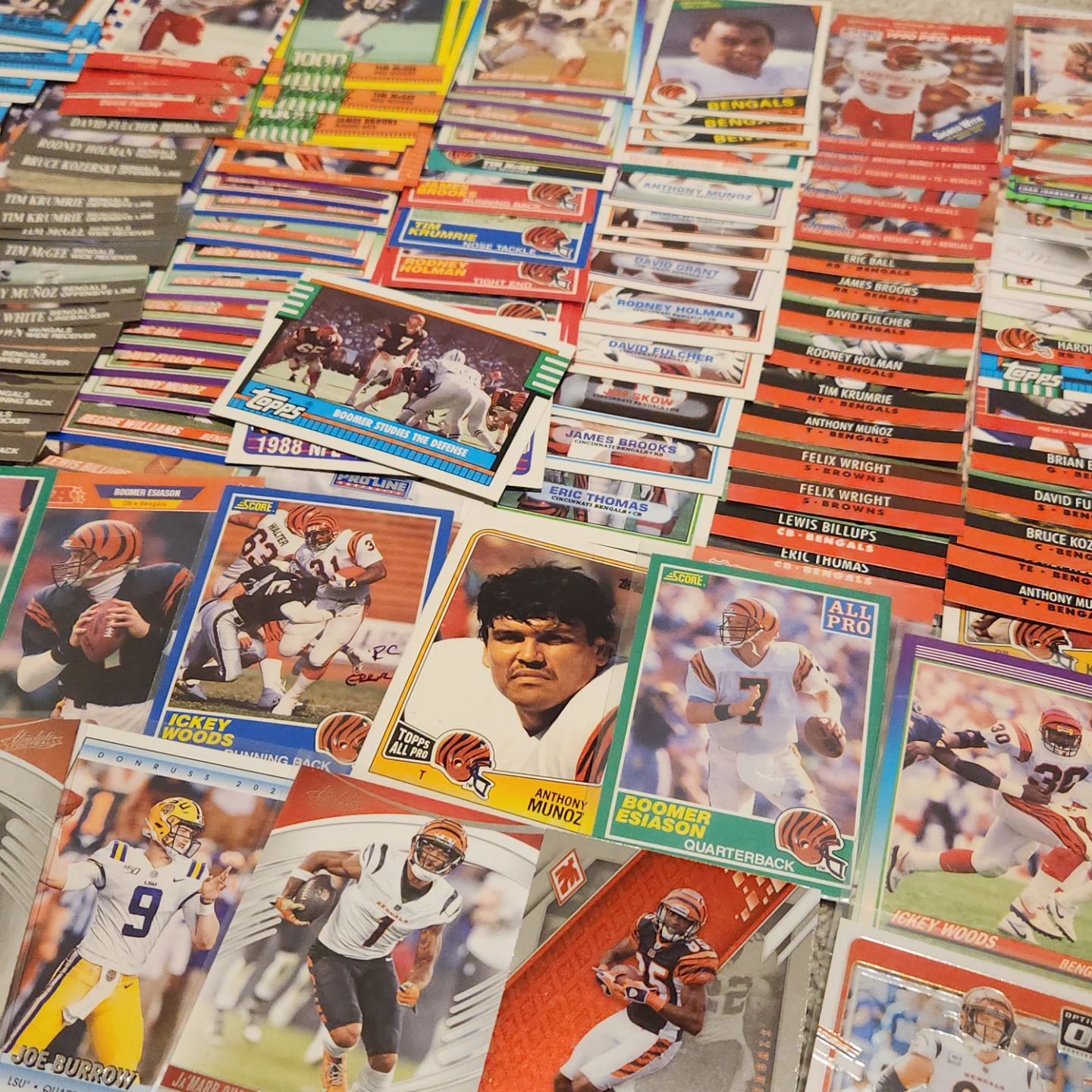 Cincinnati Bengals, 200 Football Cards Team lot - photo 4