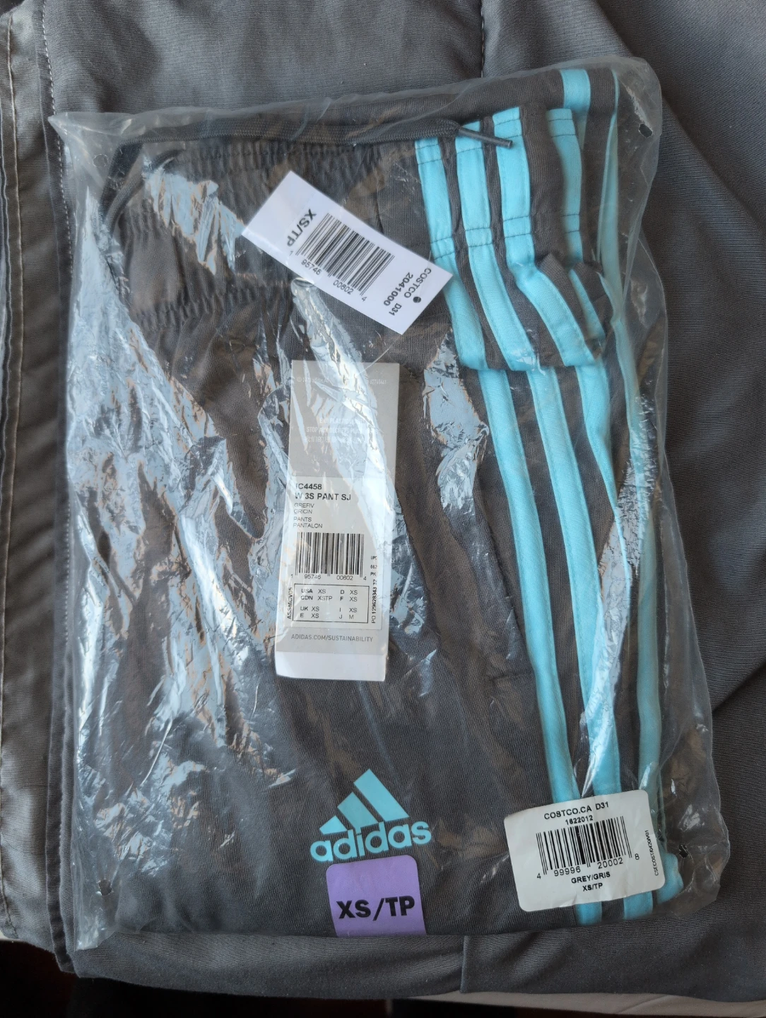 Adidas Youth 3-Stripes Pants XS 🧡