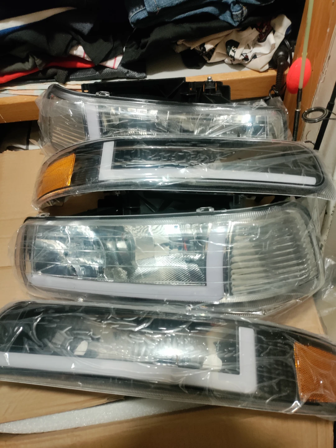 HL-0J64P Headlights with LED DRL - Set of 2