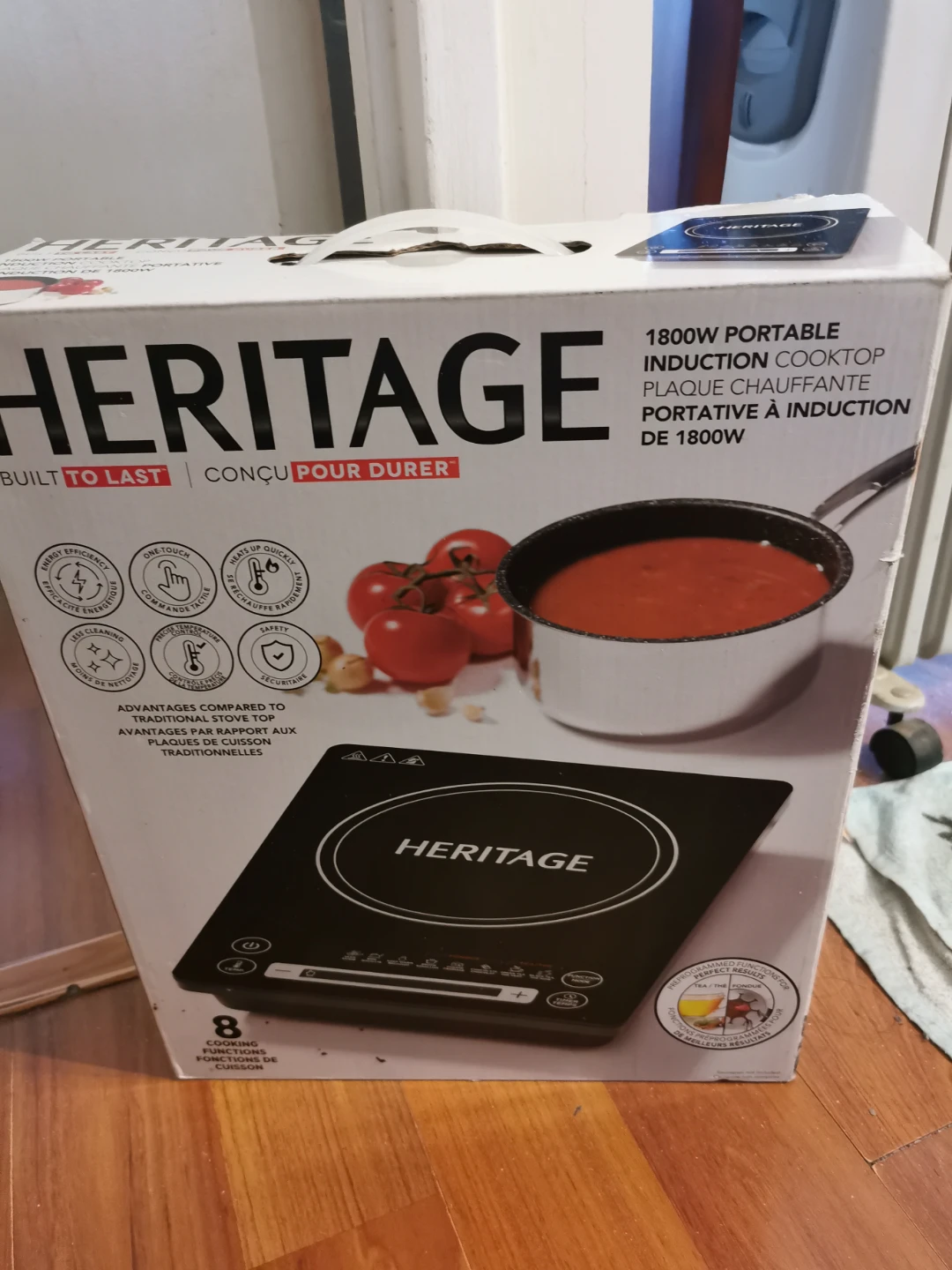 Heritage 1800W Portable Induction Cooktop