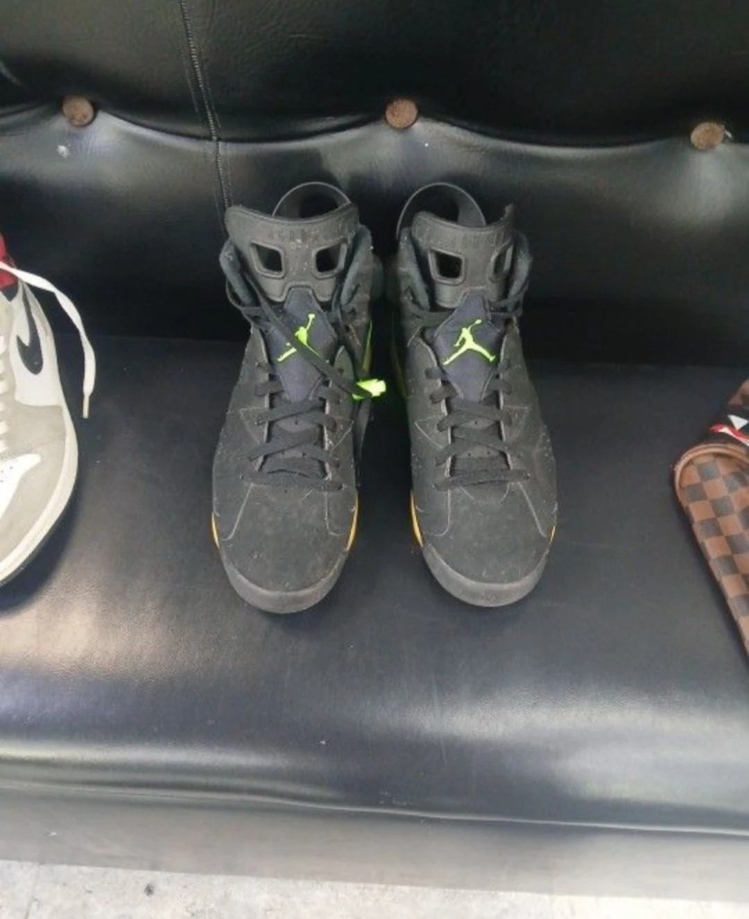 Jordan 6 Retro "Electric Green" Black Sneakers - photo 3