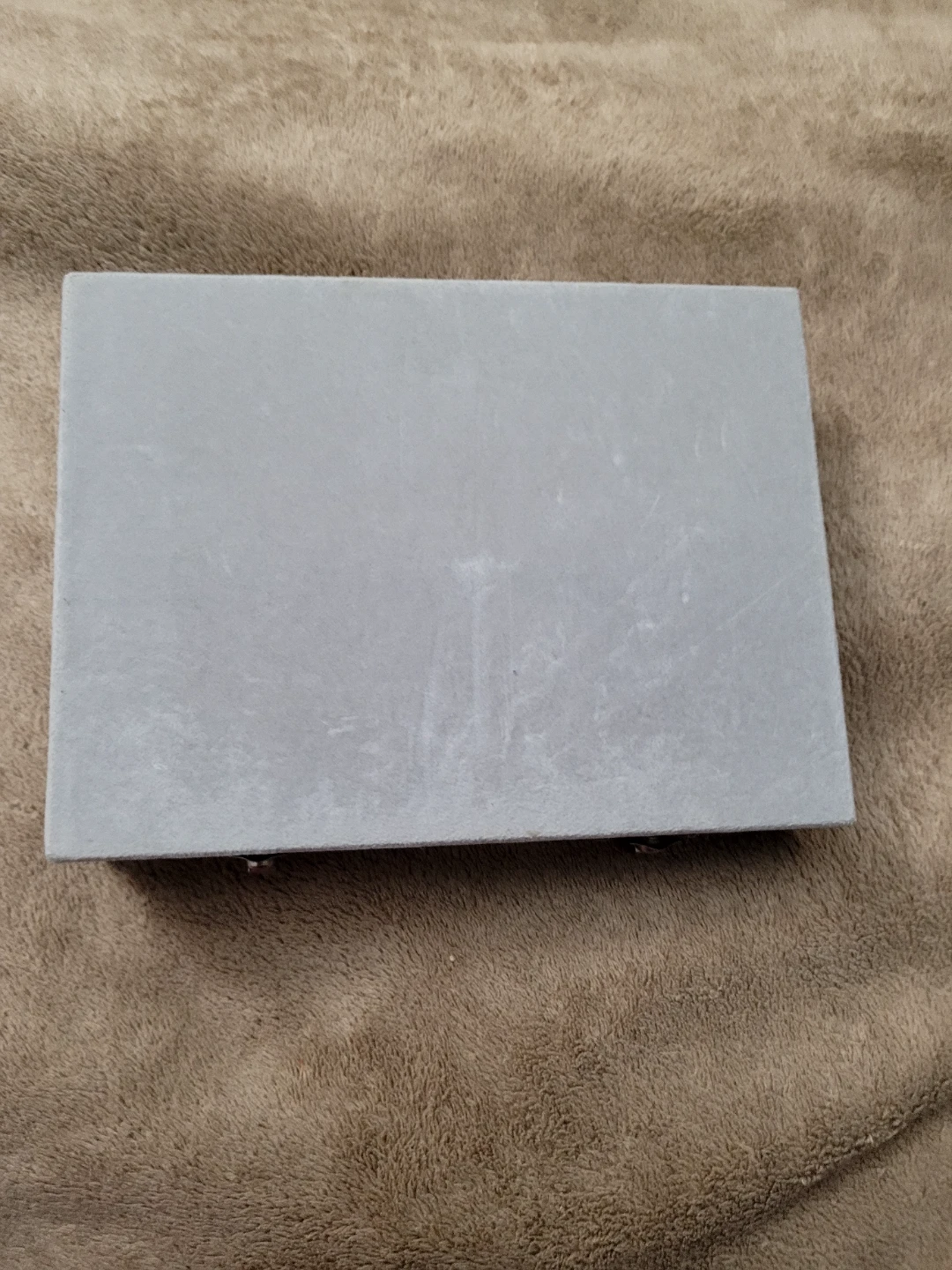 Grey Velvet Jewelry Organizer Box🧡 declutter - photo 3