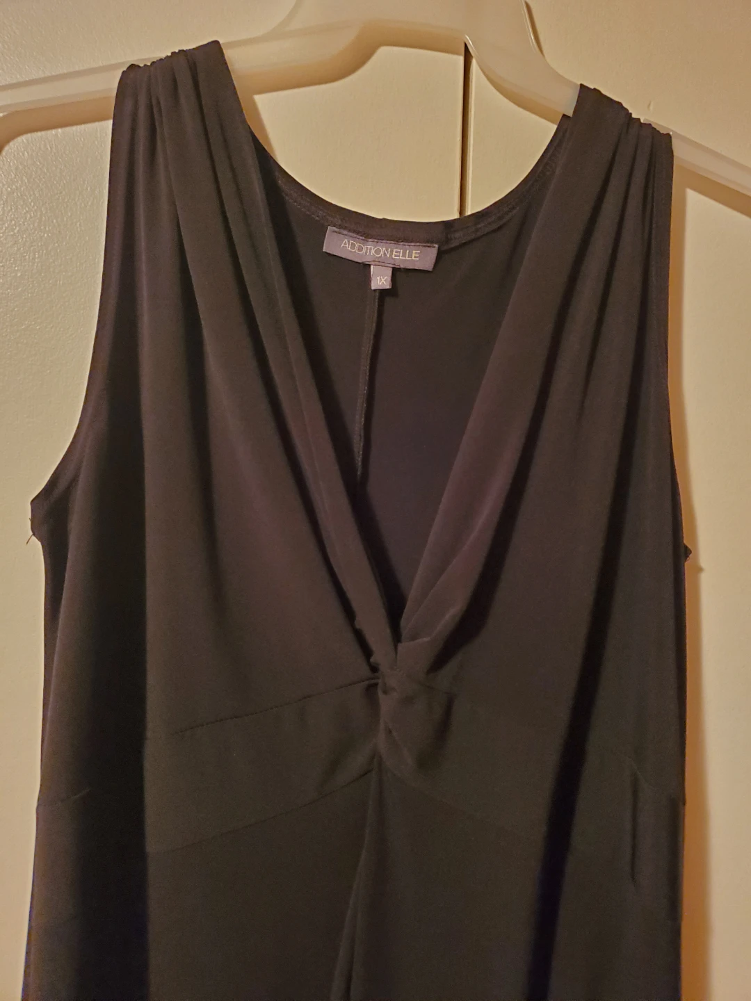 🥕 Addition Elle Black Sleeveless V-Neck Dress 1X - photo 2