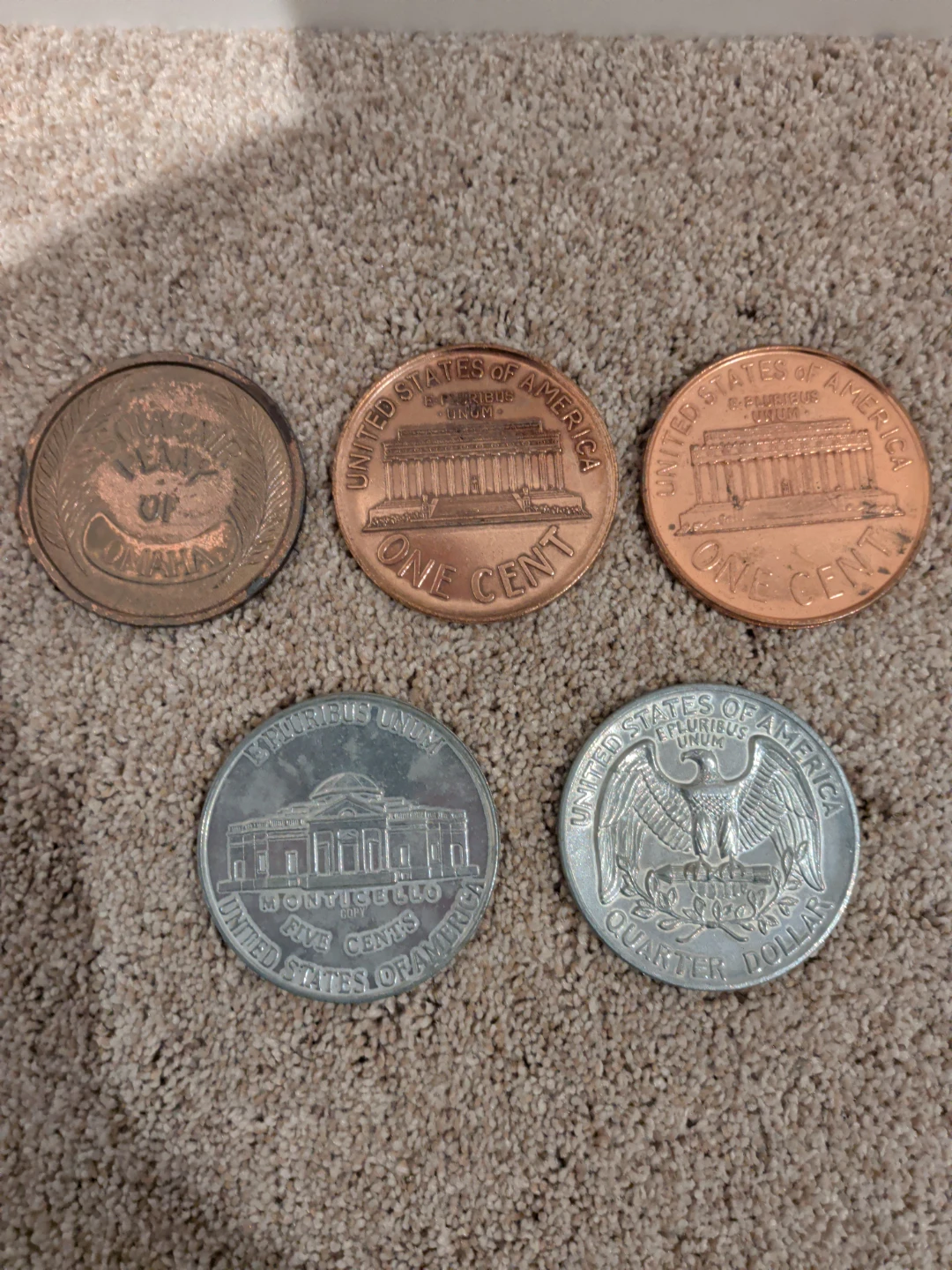 VINTAGE OVERSIZE COINS - photo 2