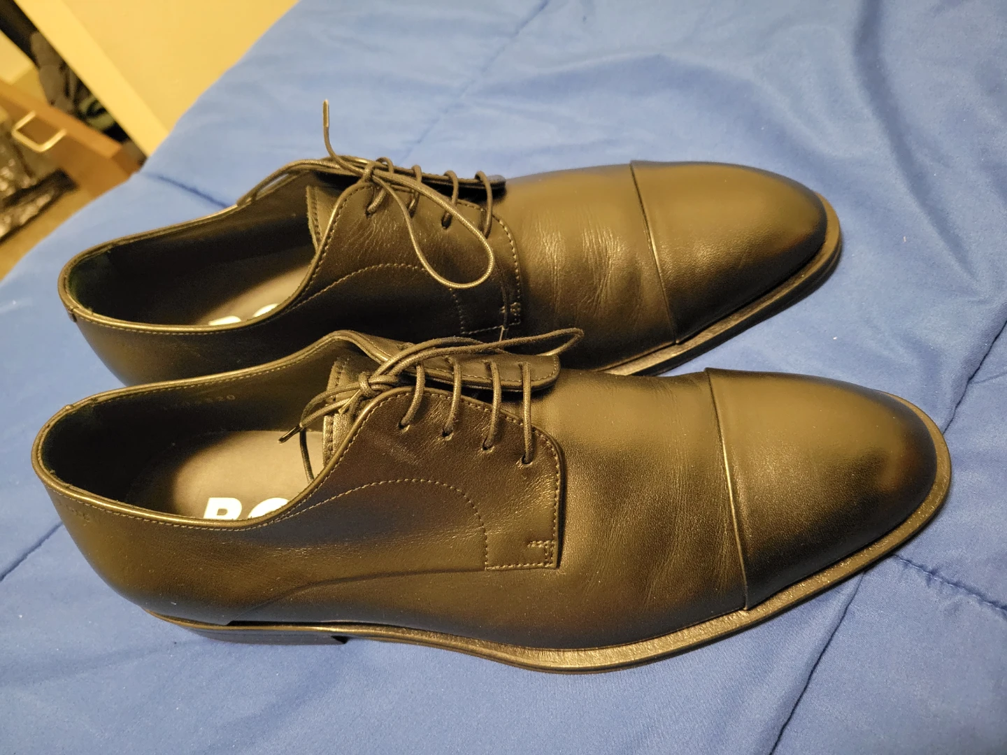 Hugo boss cap-toe Oxford dress shoes