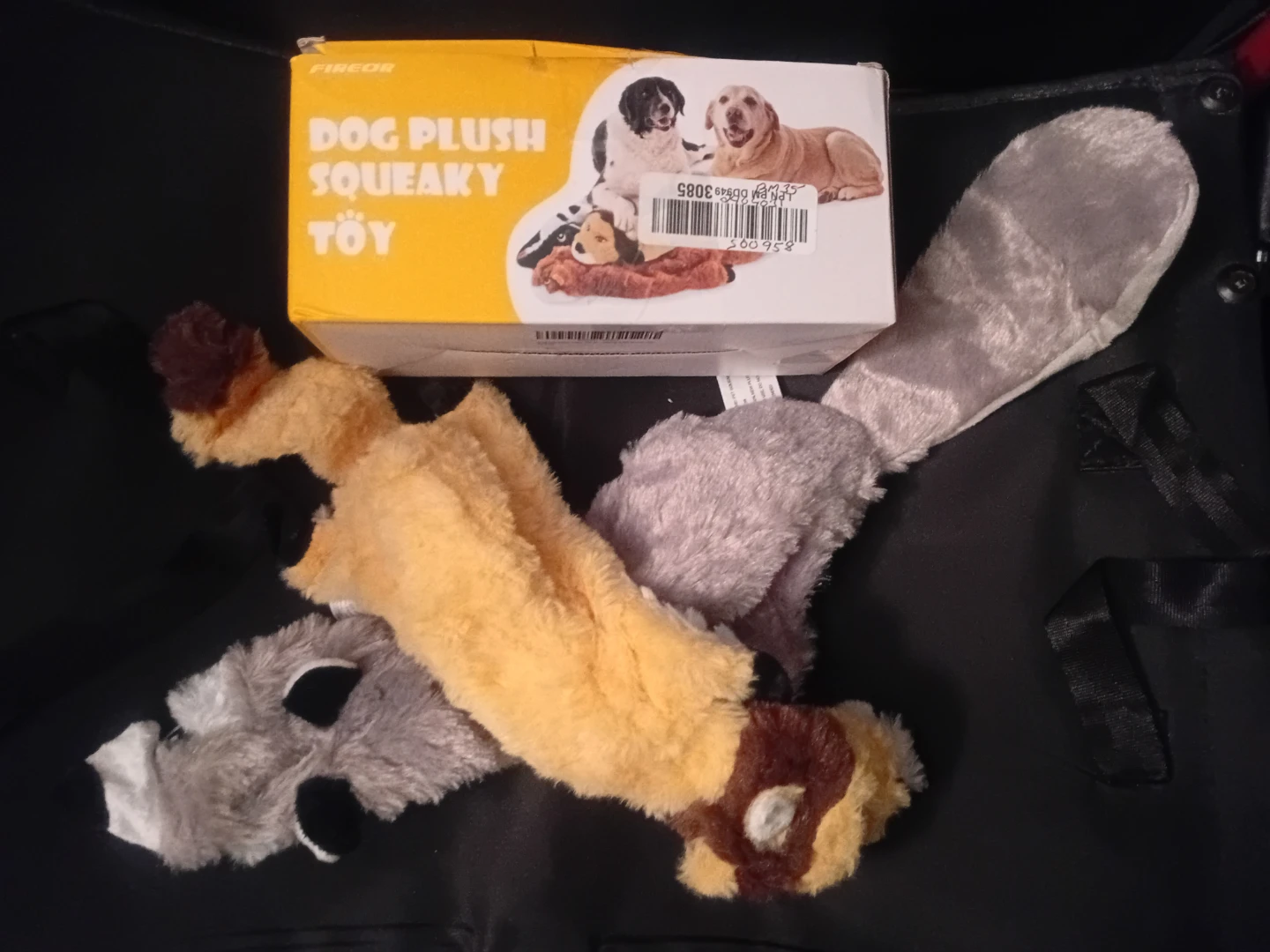 NEW!    FIREOR Dog Plush Squeaky Toy (2 for $5)