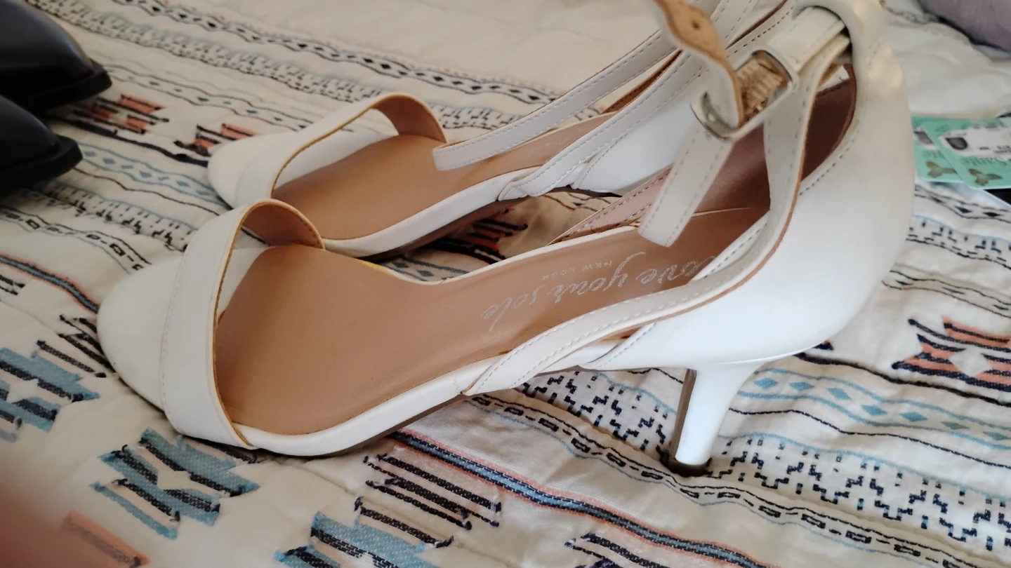 New Look White Wide Fit Heels - photo 3