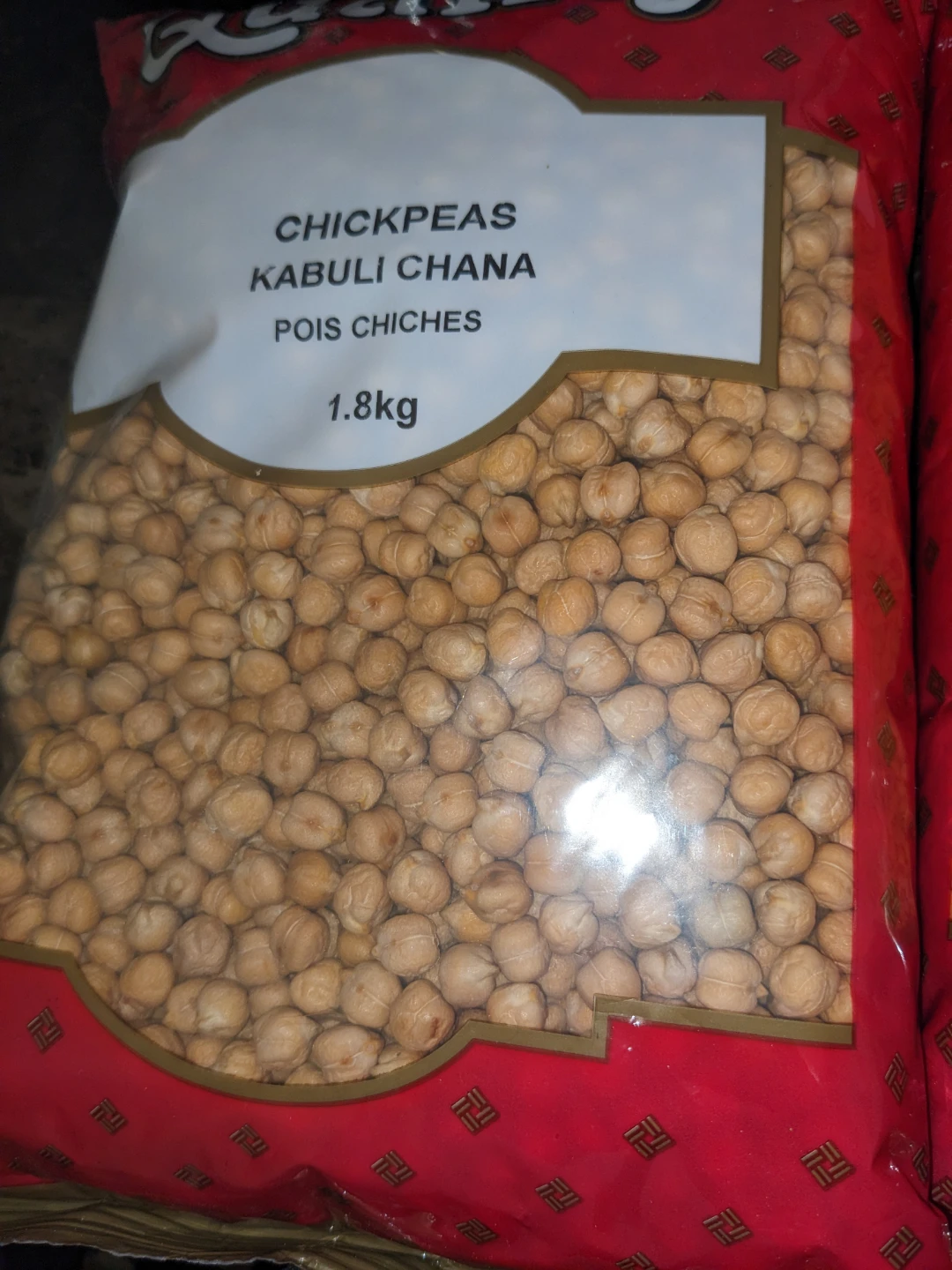 Chickpeas Kabuli Chana 1.8kg