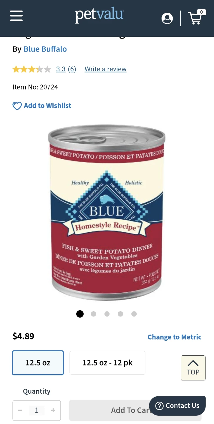 Blue Buffalo Homestyle Recipe Fish & Sweet Potato Dog Food - photo 2