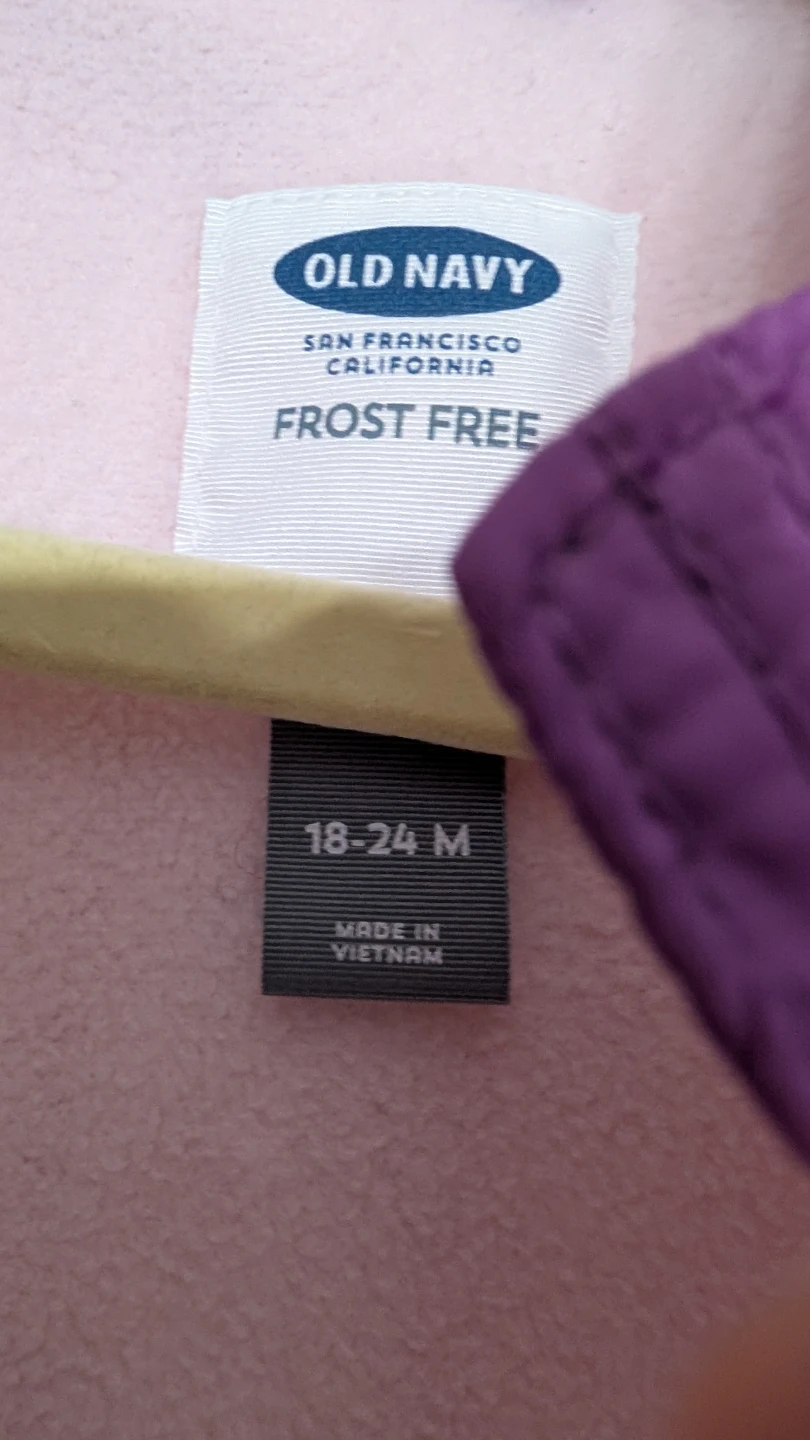 Old Navy Frost Free Puffer Vest - Toddler 18-24 Months - photo 2