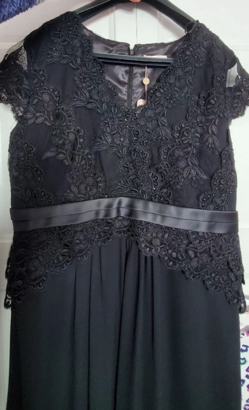 Black evening gown