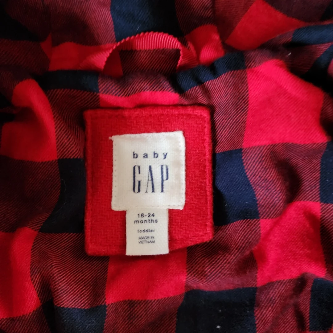 Baby Gap Toddler Red Duffle Coat 2T - photo 4