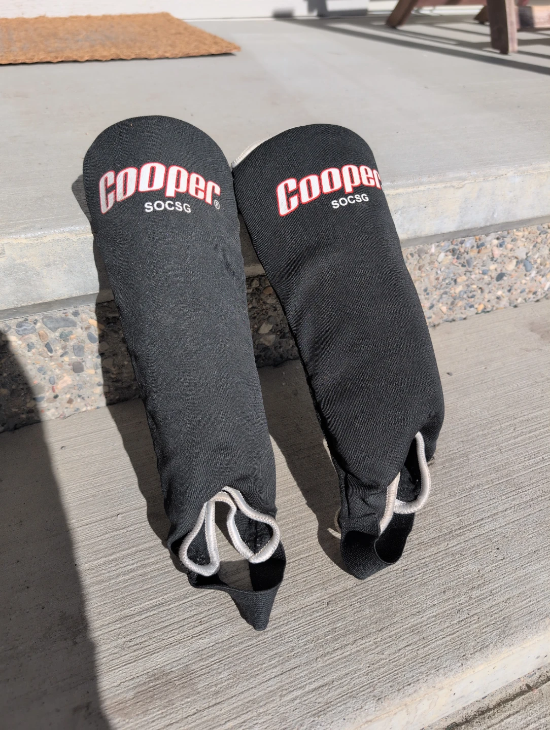 Cooper SOCSG Black Shin Guards