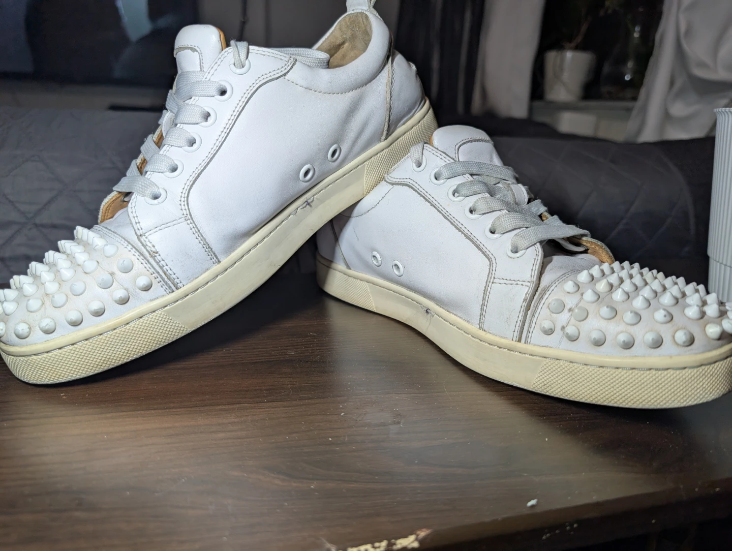 🥕White Christian Louboutin Sneakers - photo 3